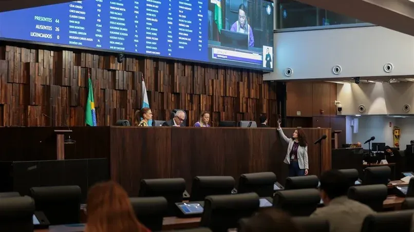 Sessão plenária da Assembleia Legislativa do Rio de Janeiro